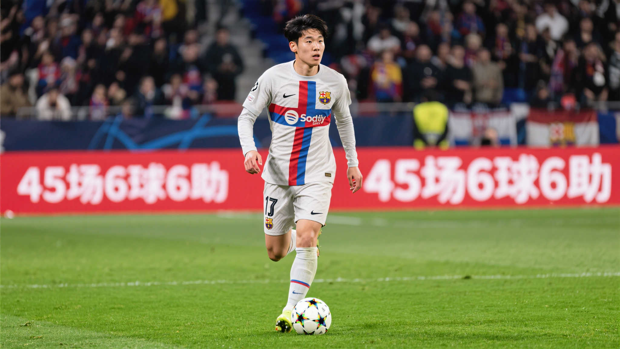 李刚仁45战贡献6球6助，小幅亏损500万仍助力赛季四冠荣誉